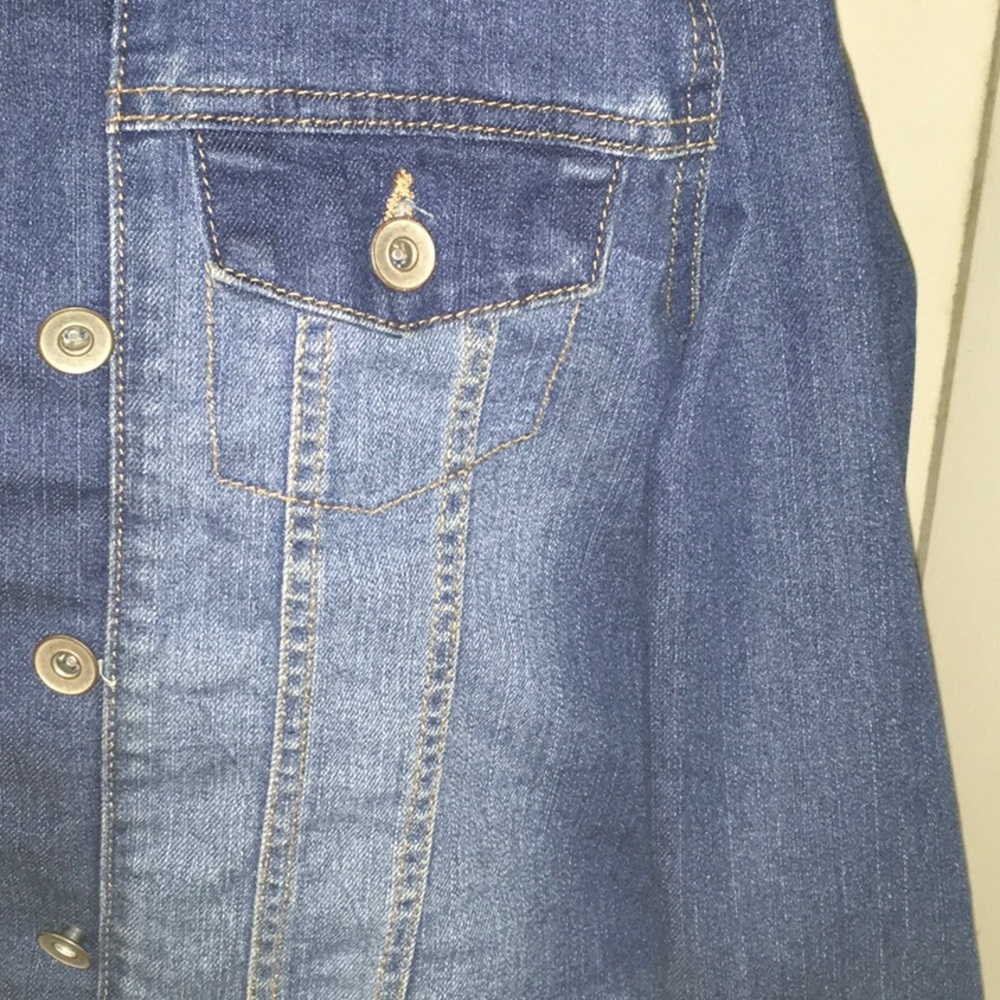 Children Place jean jacket size 10/12 - Picture 3 of 8